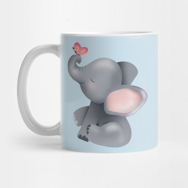 Cute Elephant by Rebel Merch